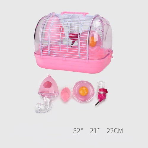 Japanese Elegance: Transparent Base Luxury Hamster Cage